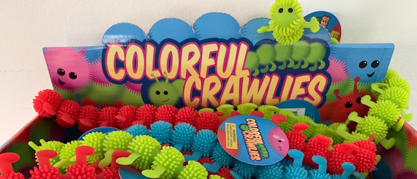 Box of Colorful Crawlies Toys